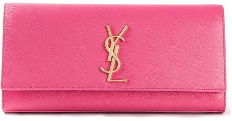 ysl pale pink clutch|saint laurent evening clutch.